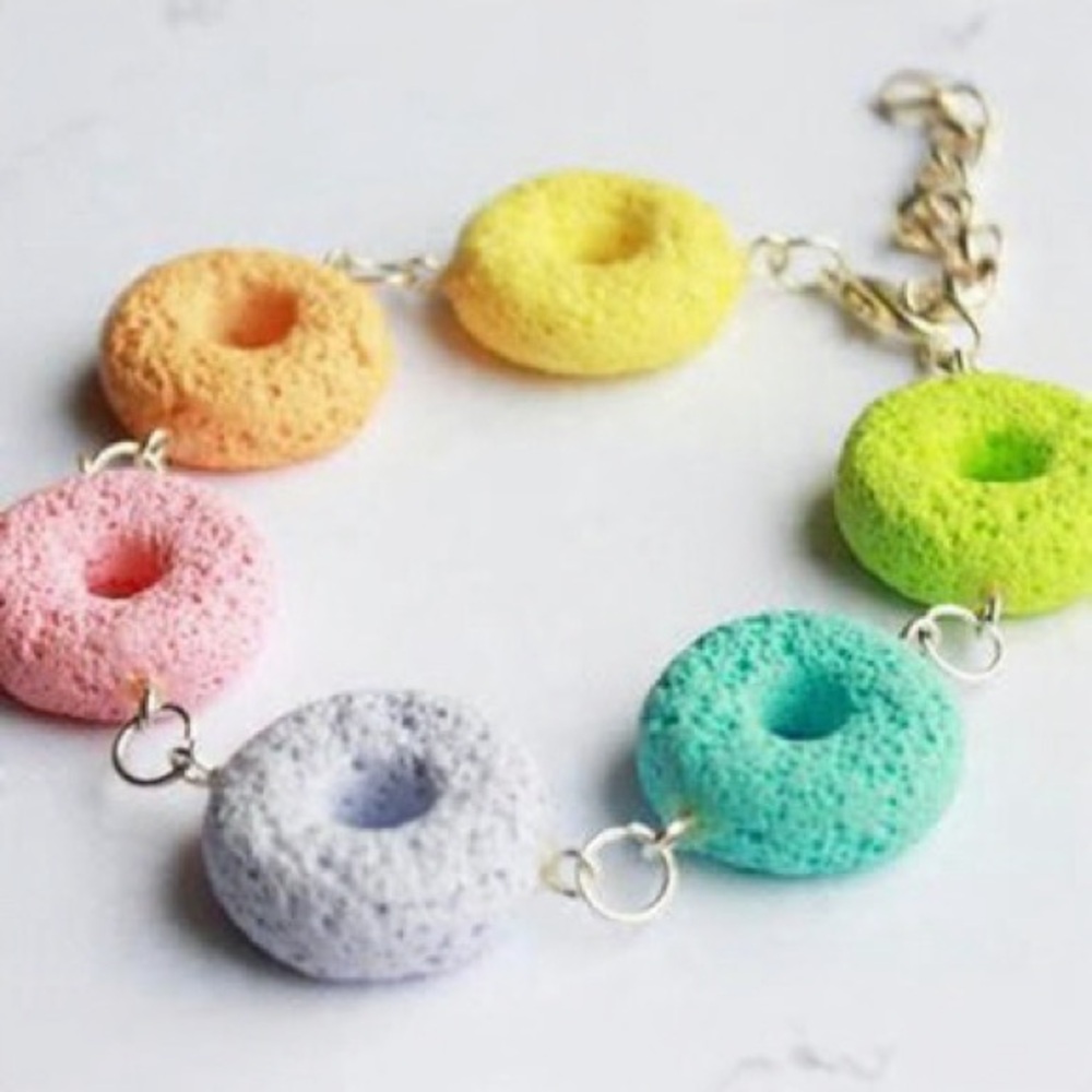 Froot Loops-Inspired Charm Bracelet – Handmade – Size O/S